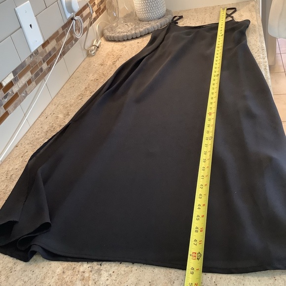 Donna Ricco Black Cap Sleeve Gown NWOT Size 14 Cocktail - Picture 9 of 10